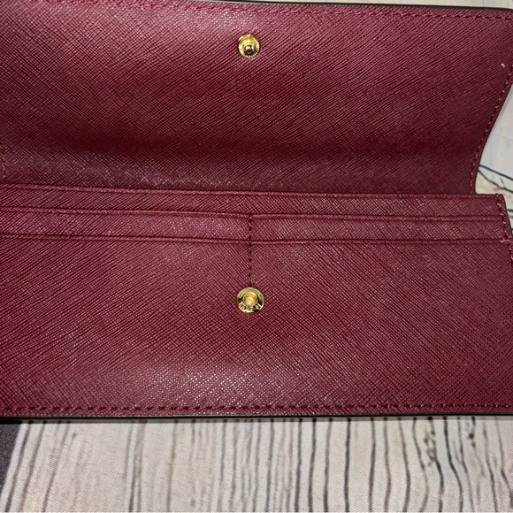 Michael Kors Merlot Snap Front Jetset Wallet - Picture 6 of 8